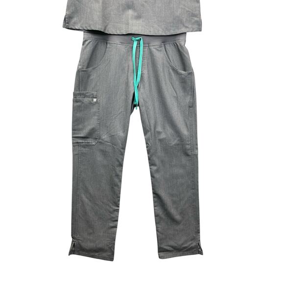 figs scrubs Medical Professional Set women Size Small Gray - Picture 3 of 13